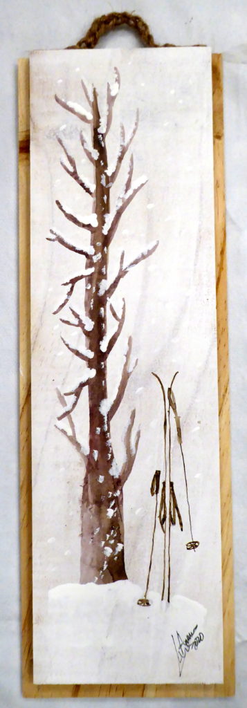Árbol nevado