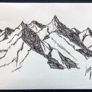 Montañas b/n